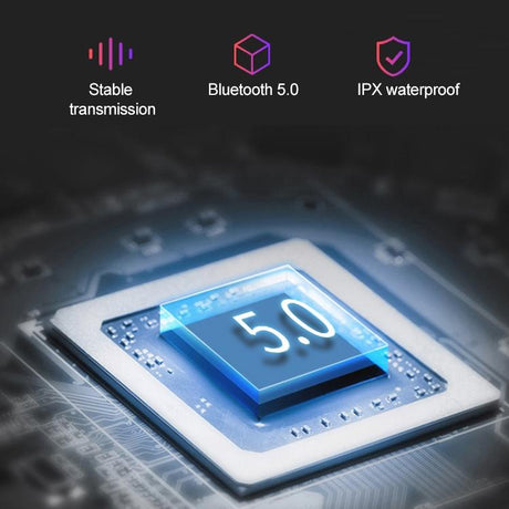 Wireless Touch Bluetooth Headset with Magnetic Charging - Automatic Pairing - Red