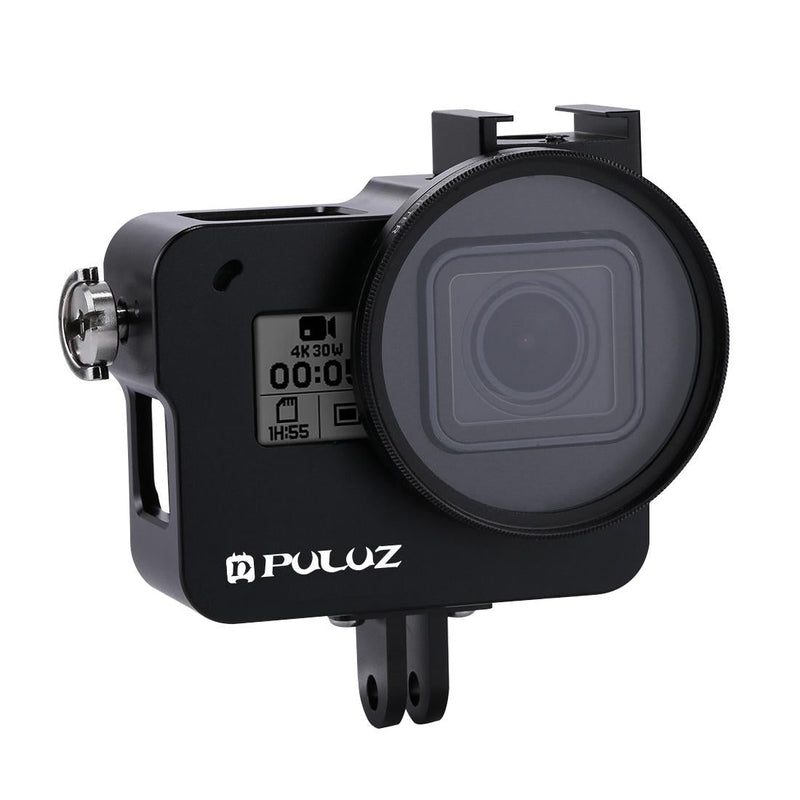 Aluminum Protective Cage With Uv Lens For Gopro Hero 2018 / 7 / 6 / 5 - 52Mm