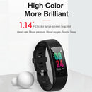 Smart Health Bracelet With Call Reminder And Monitoring - Red