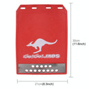 2 Pcs Premium Heavy Duty Molded Splash Mud Flaps Auto Front And Rear Fender Guard Small Size Random Pattern Delivery - Red