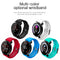 Waterproof Smart Bracelet With Heart Rate Monitor And Sleep Tracker - Red