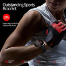 Waterproof Smart Bracelet With Heart Rate Monitor And Sleep Tracker - Red