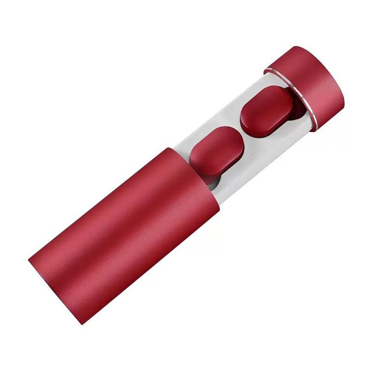 Wireless Touch Bluetooth Headset with Smart Magnetic Charging - Automatic Pairing - Red