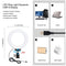 Vlogging Live Broadcast Smartphone Video Rig With 4.7 Inch Rgbw Ring Led Selfie Light Microphone And Pocket Tripod Mount Kit