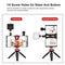 Vlogging Live Broadcast Kit With Led Fill Light Microphone Tripod Mount & Cold Shoe Head