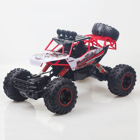 37cm Remote Control Bigfoot Climbing Car - 1 12 Alloy 4wd Cross-country Toy - Red