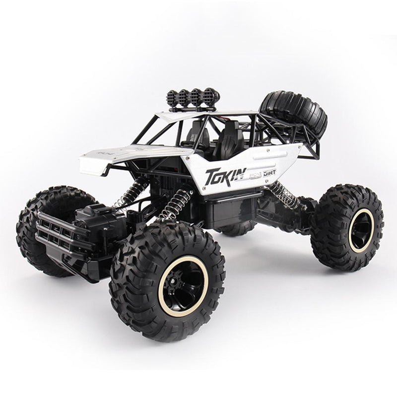 37cm Remote Control Bigfoot Climbing Car - 1 12 Alloy 4wd Cross-country Toy - Red