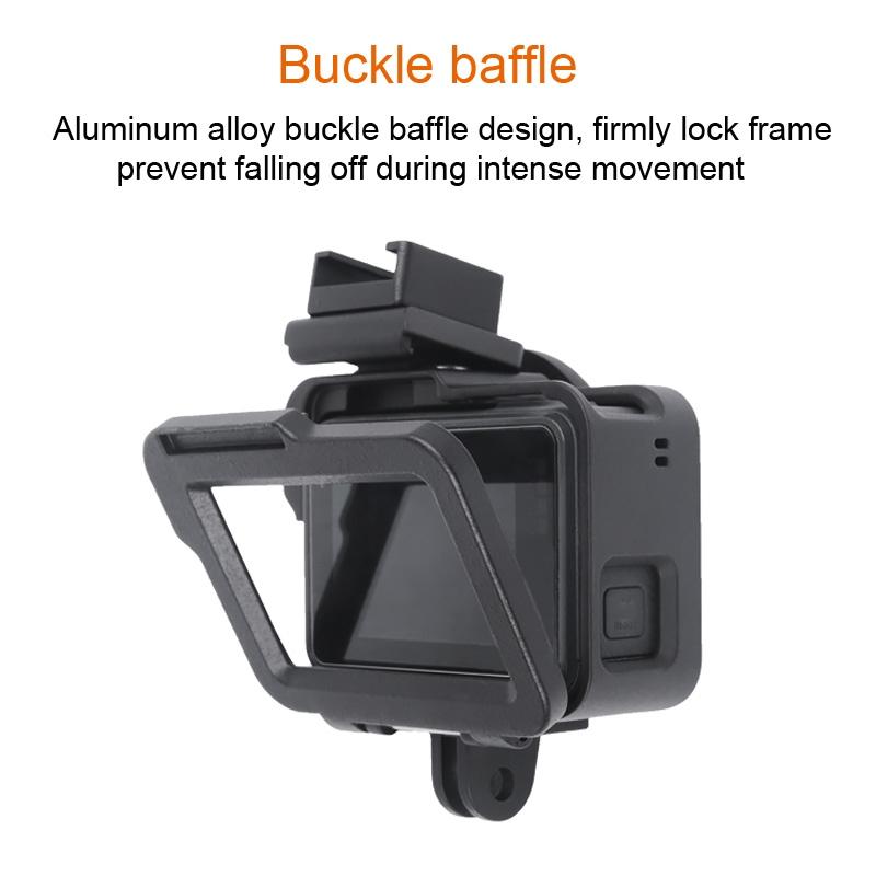 Aluminum Protective Cage With Insurance Frame And 52Mm Uv Lens For Gopro Hero7 / 6 / 5