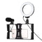 3-In-1 Vlogging Kit With Smartphone Rig Microphone And Led Ring Light