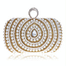 Stylish Pearl Handbag For Fashion Banquets And Parties - Red