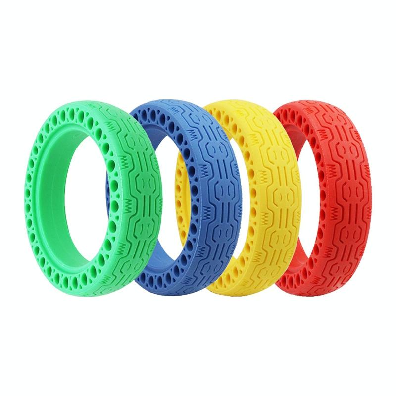 8.5 Electric Scooter Tire for Xiaomi Mijia M365 - Shock-absorbing Honeycomb Design - Red