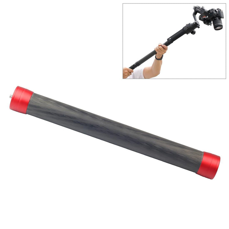 35cm Carbon Fiber Monopod Extension for Gimbal - Red