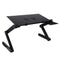 Adjustable Foldable Laptop Stand with Fans & Mouse Pad - Portable Aluminum - Red