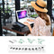 Adjustable Foldable Laptop Stand with Fans & Mouse Pad - Portable Aluminum - Red