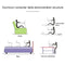 Adjustable Foldable Laptop Stand with Fans & Mouse Pad - Portable Aluminum - Red