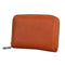 Anti-magnetic Rfid Leather Zip Wallet - Zipper Closure - Red