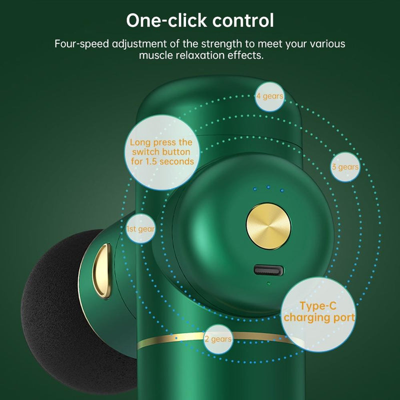 4-Head Portable Muscle Massage Gun For Sports