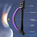 Back Pain Relief Device Lumbar Traction Stretcher - Black Red