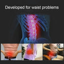 Back Pain Relief Device Lumbar Traction Stretcher - Black Red