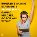 3.5Mm Noise-Canceling Gaming Headset With Retractable Mic 2M Cable - Black Red