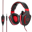3.5Mm Noise-Canceling Gaming Headset With Retractable Mic 2M Cable - Black Red