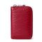 Women Anti Magnetic Leather Rfid Wallet - Wine Red