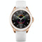 Glitter Leather Strap Fashion Smart Watch For Women Support Heart Rate Monitoring & Pedometer & Sleep Monitoring & Calories Silver