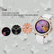 Glitter Leather Strap Fashion Smart Watch For Women Support Heart Rate Monitoring & Pedometer & Sleep Monitoring & Calories Silver