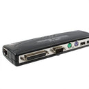 8-Port Usb 2.0 Docking Station With Multiple Ports Black - Silver