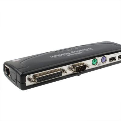 8-Port Usb 2.0 Docking Station With Multiple Ports Black - Silver