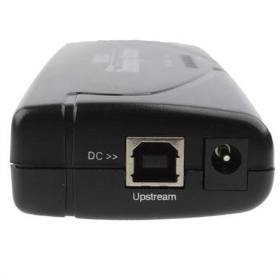 8-Port Usb 2.0 Docking Station With Multiple Ports Black - Silver