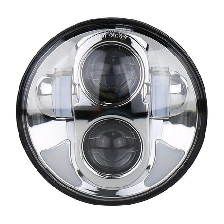 5.75 Inch Dc12V 6000K - 6500K 40W Car Led Headlight For Harley Silver