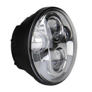 5.75 Inch Dc12V 6000K - 6500K 40W Car Led Headlight For Harley Silver