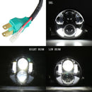 5.75 Inch Dc12V 6000K - 6500K 40W Car Led Headlight For Harley Silver