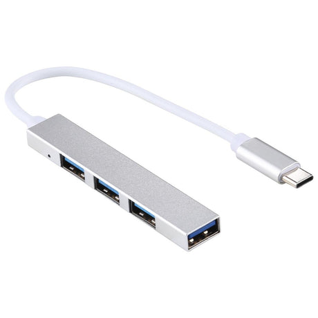 4-Port Usb-C Hub Adapter With Usb 3.0 - Silver