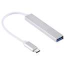 4-Port Usb-C Hub Adapter With Usb 3.0 - Silver