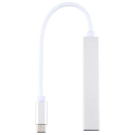 4-Port Usb-C Hub Adapter With Usb 3.0 - Silver