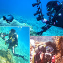Aluminum Dual Handheld Diving Light Arm Mount For Action Cameras