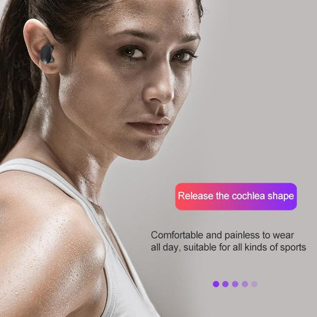 Wireless Touch Bluetooth Headset with Smart Magnetic Charging - Automatic Pairing - Silver