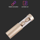 Wireless Touch Bluetooth Headset with Smart Magnetic Charging - Automatic Pairing - Silver