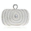 Stylish Pearl Handbag For Fashion Banquets And Parties - Silver