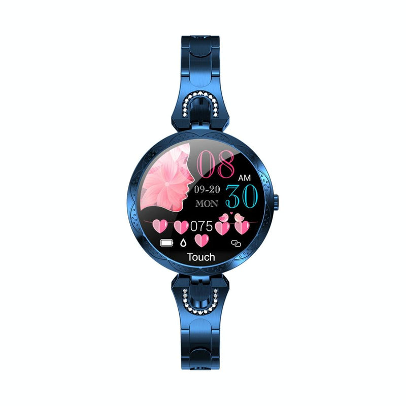 Waterproof Smart Bracelet With Lcd Screen And Heart Rate Monitor - Silver