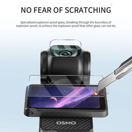 2-Pack Tempered Glass Lens Protector For Dji Pocket 3