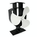 High-temp Metal Heat-powered Stove Fan - 3 Blades - Bronze