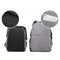Multi-Function Canvas Laptop Backpack - Fits 15.6 Macbook Samsung Sony Dell Alienware Chuwi Asus Hp - 42X29X13Cm - Baby Blue