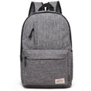 Multi-Function Canvas Laptop Backpack - Fits 15.6 Macbook Samsung Sony Dell Alienware Chuwi Asus Hp - 42X29X13Cm - Baby Blue