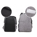 Multi-Function Canvas Laptop Backpack - Fits 15.6 Macbook Samsung Sony Dell Alienware Chuwi Asus Hp - 42X29X13Cm - Baby Blue