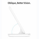 3 In 1 Magnetic Wireless Charger With Touch Ring Light - White