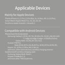 3 In 1 Magnetic Wireless Charger With Touch Ring Light - White