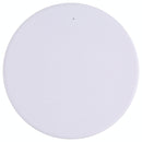 10W Plaid Pattern Round Wireless Charger - White